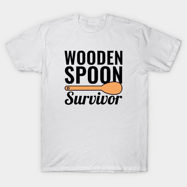 Wooden Spoon Survivor T-Shirt by VectorPlanet